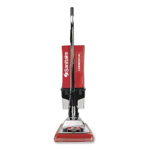 Sanitaire Tradition 12 Inch Upright Vacuum, Dust Cup, Chrome Hood and Brush Roll